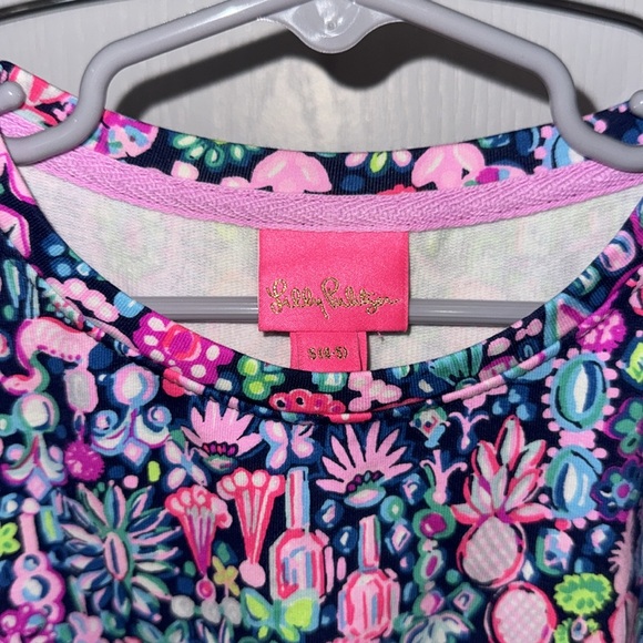 Lilly Pulitzer Girls Small 4-5 Long Sleeve Shirt - Picture 2 of 2